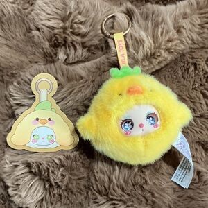 Liila’s Garden Tea Party Banana Chicken plush pendant